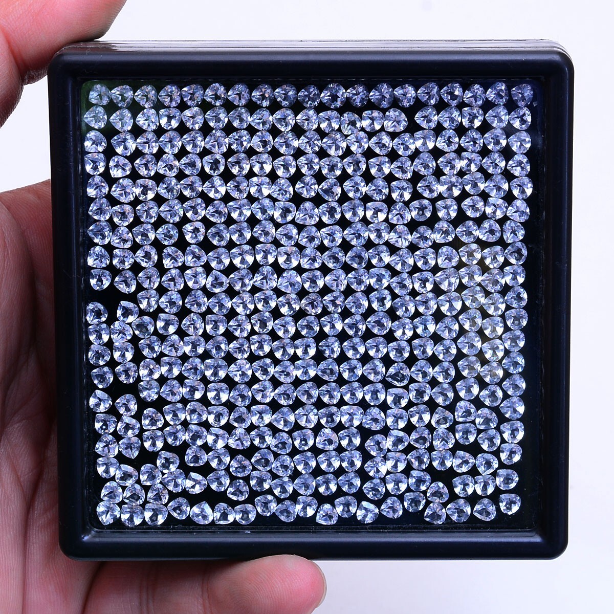 100 Pcs VVS Natural Topaz 4mm*4mm Untreated Pear Faceted Cut Loose Gemstones Lot
