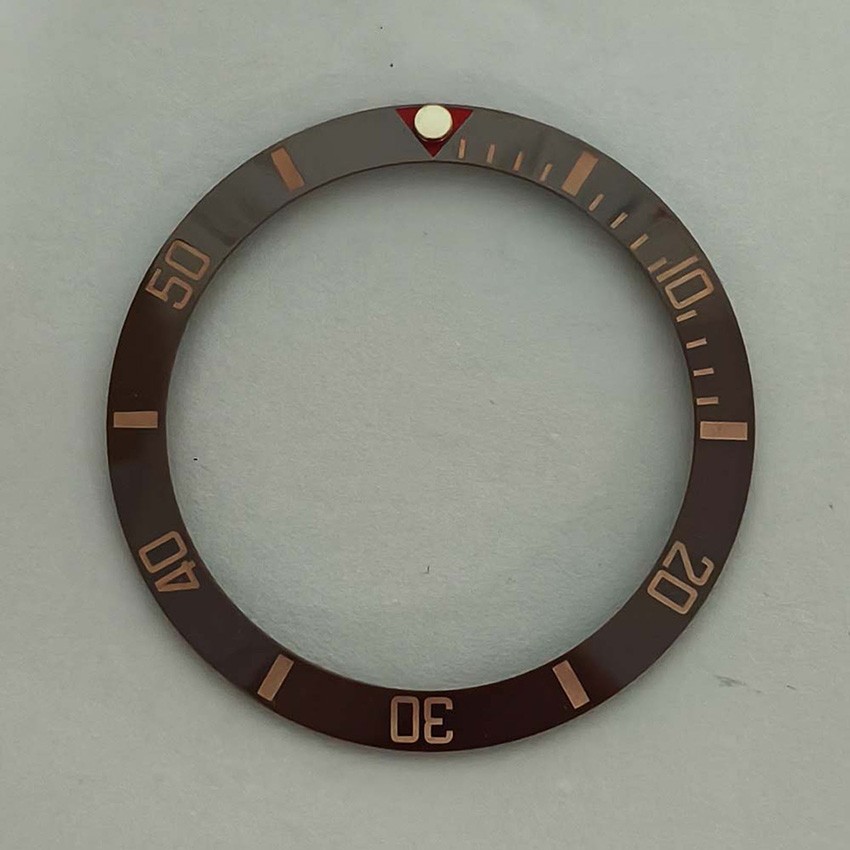 Replacement Ceramic Bezel Insert SUB Beveled Bezel Ring Watch Accessories