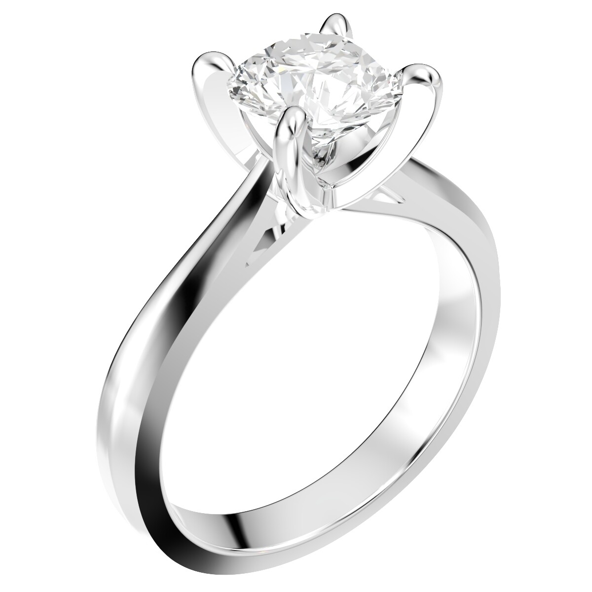 Engagement Ring Design STL CAD file Download model Size 5US-CA5 3D Print Model