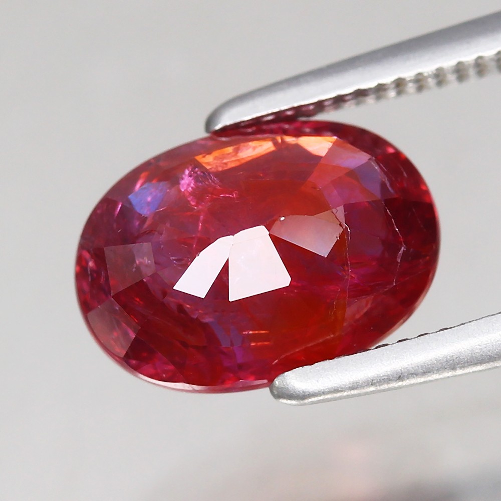 2.08ct Oval 8.9×6.6mm Natural Unheated Pinkish Red Ruby Mozambique, Africa Gem✨