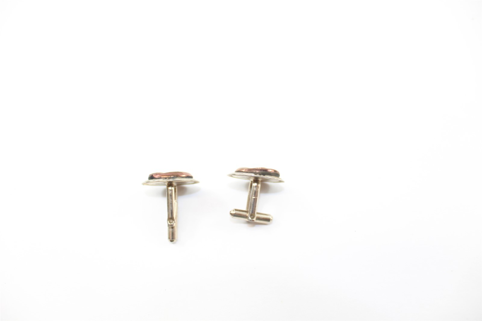Stainless Steel Cufflink Set Stamped W Vintage