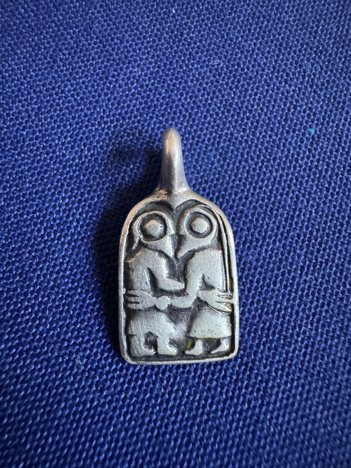 Vintage A. Lautz Tana Kopi Norway Lovers Pendant • Sterling Silver Norse Viking