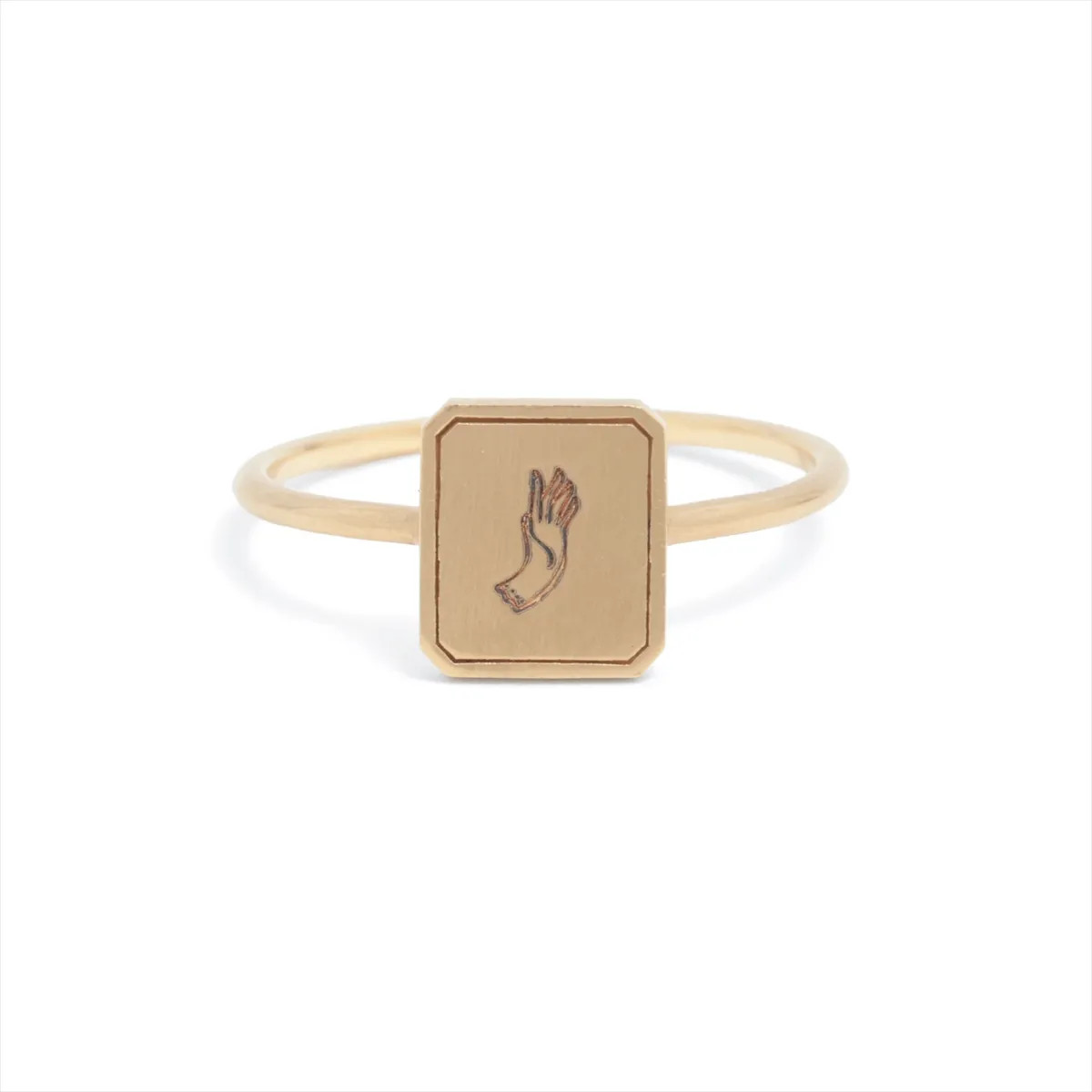 ete Ring K10(YG) 1.3g TANA engraved ete bijoux with Tana Latorre SIGNATURE