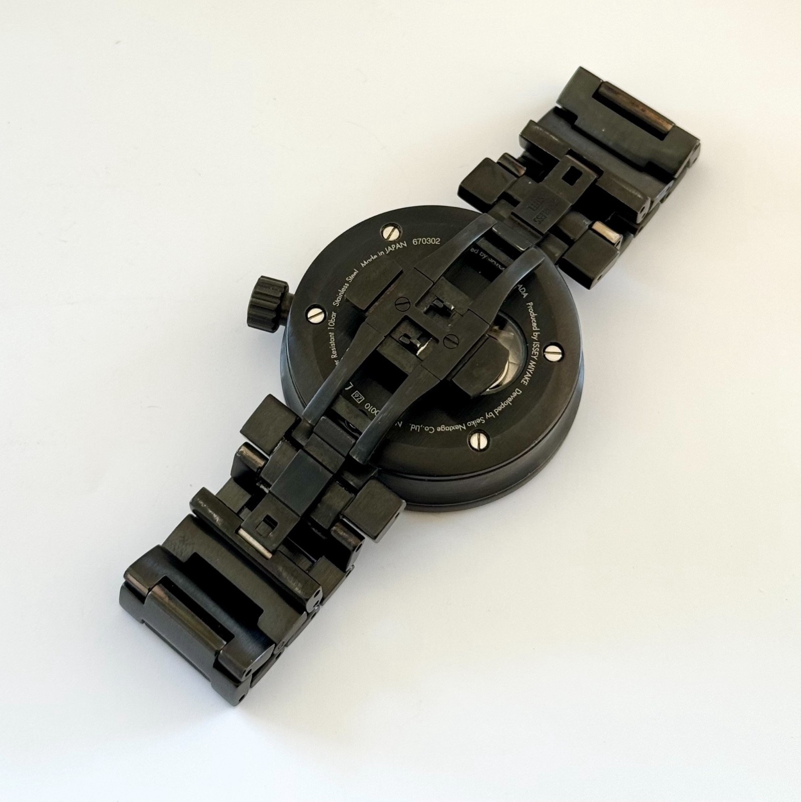 ISSEY MIYAKE Mens W Automatic Watch NH36-0010 Works well