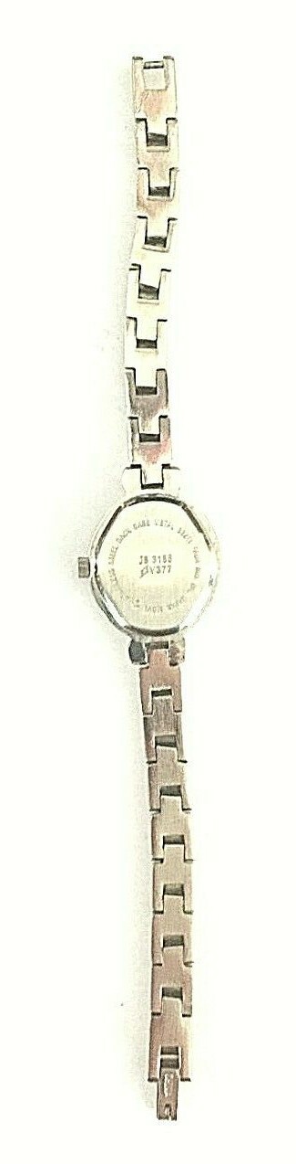 JACLYN SMITH LADIES QUARTZ 3186 V377 WATCH MARCASITES & MOTHER PEARL FACE READ!