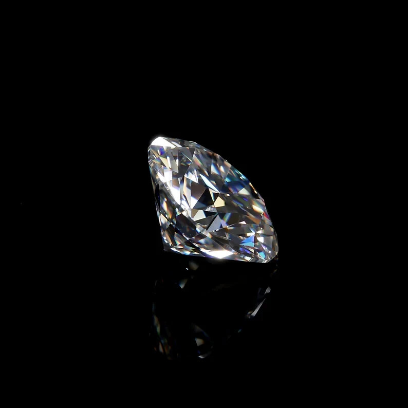 1.00 Ct Natural White Diamond Round Cut 5 mm 2 Pcs VVS1 D Grade Certified .