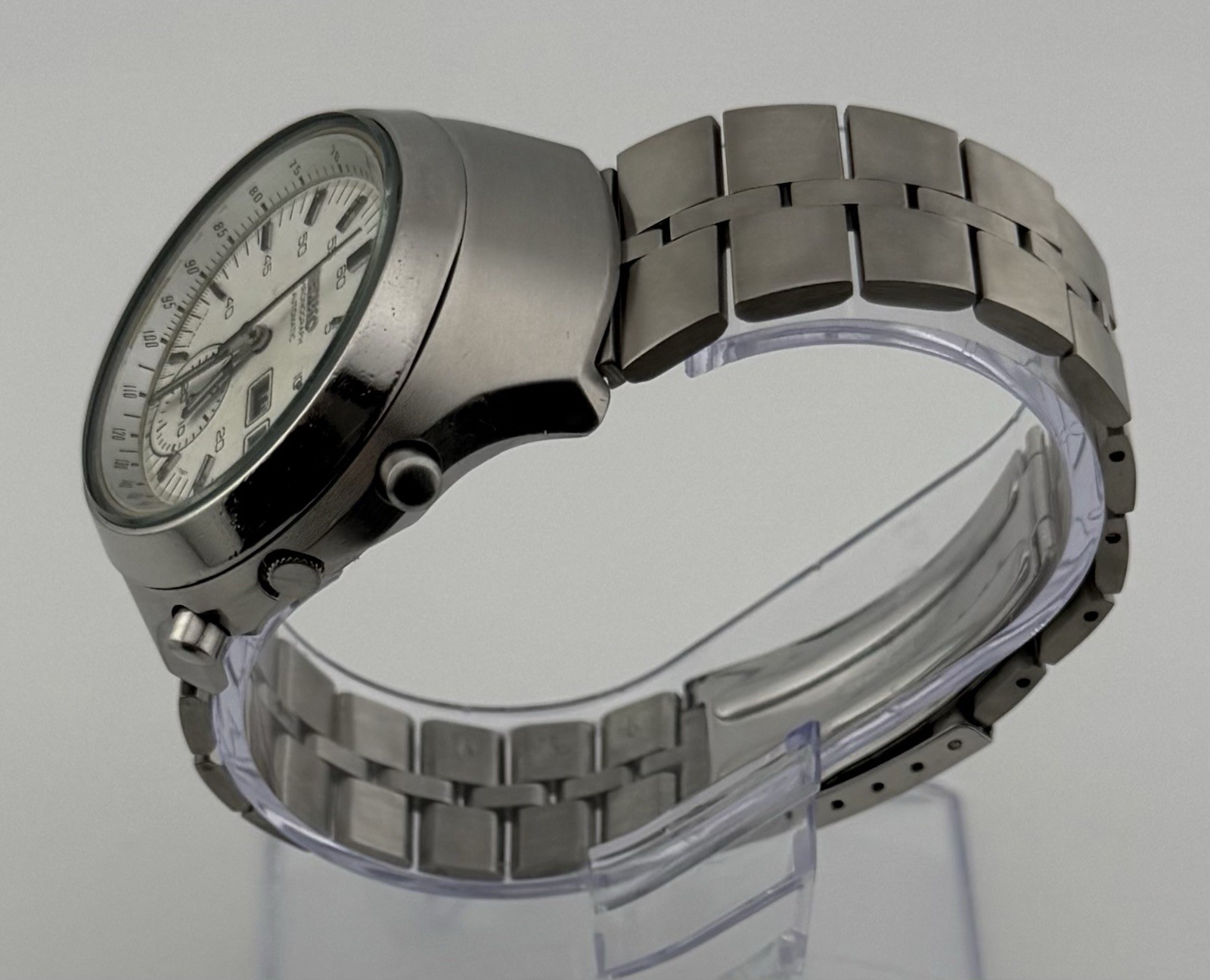 SEIKO 6139-7100 Helmet Watch•Automatic Chronograph•All Functions work properly•