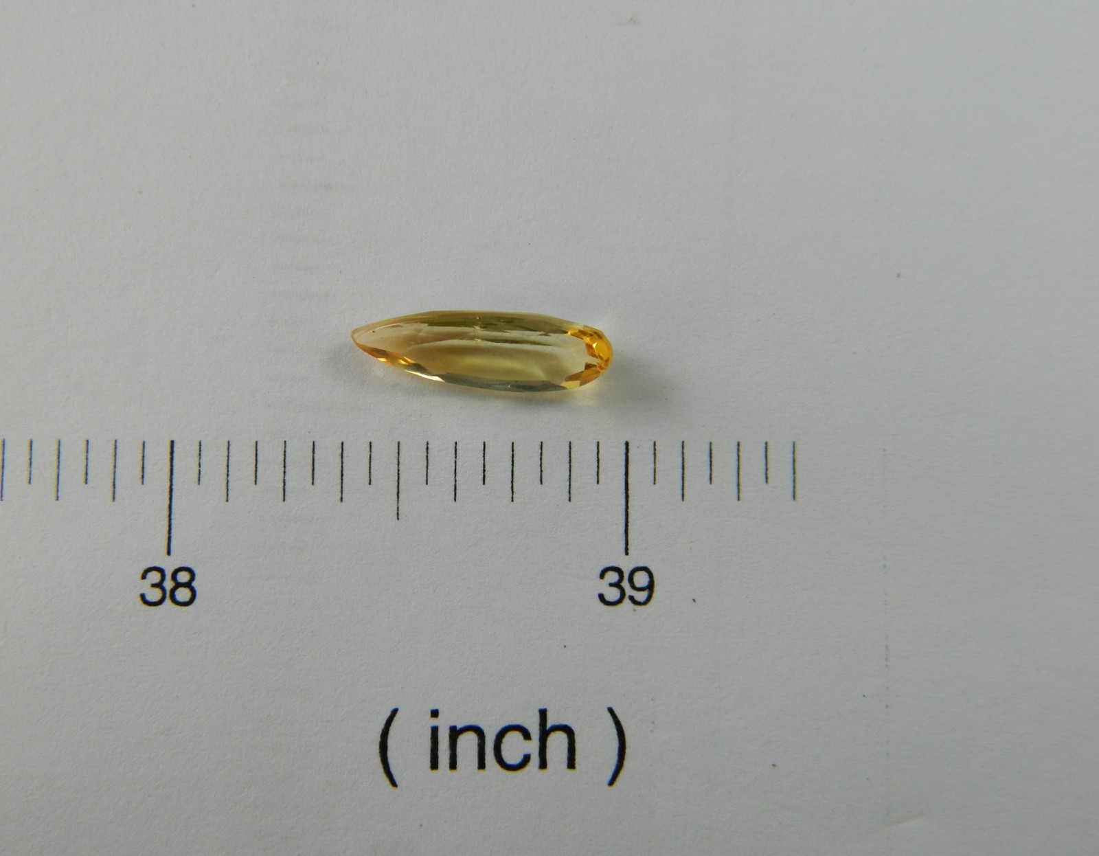 Imperial Topaz 2.26 Ct Clarity IF Pear Cut Natural Golden Brazil I071