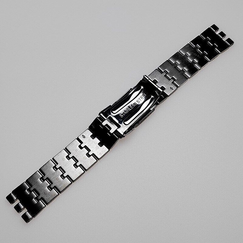 19/21mm Stainless Steel Strap for Swatch Watch Band Metal Bracelet Wrist Belt