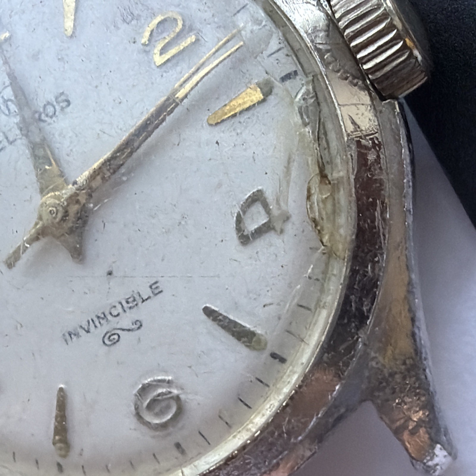 AV24 VTG Mechanical Wind Helbros Automatic Rare 32mm Mens Watch Repairs As Is**