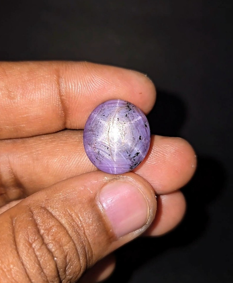 Natural 26.75 ct Star Ruby Pink Oval Cabochon untreated loose gemstone
