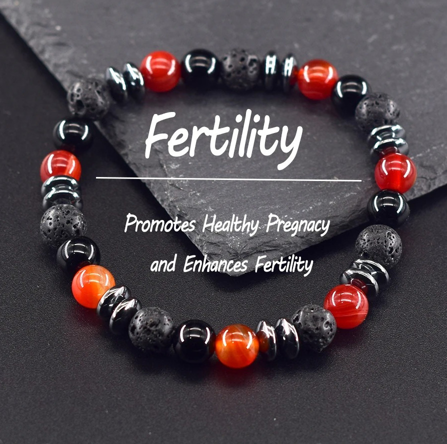 Black Labradorite Volcanic 8mm Stone Beads Bracelet Spiritual Protection Jewelry