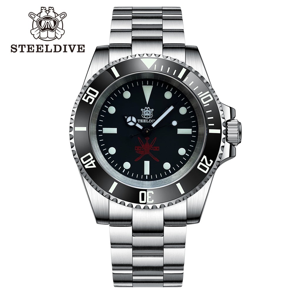 STEELDIVE SD1954 Mens 41mm 300M Automatic Dive Watch NH35 Sapphire Steel