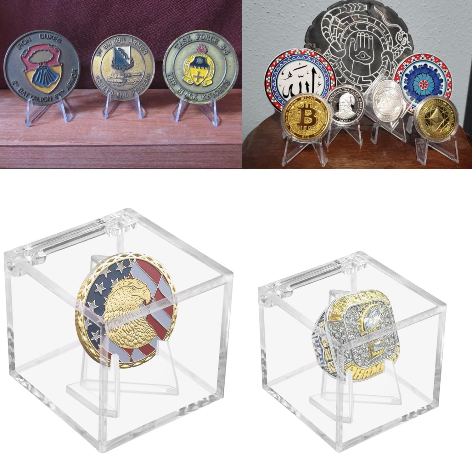 Championship Ring Display Case Clear Acrylic Championship Ring Holder Box A…