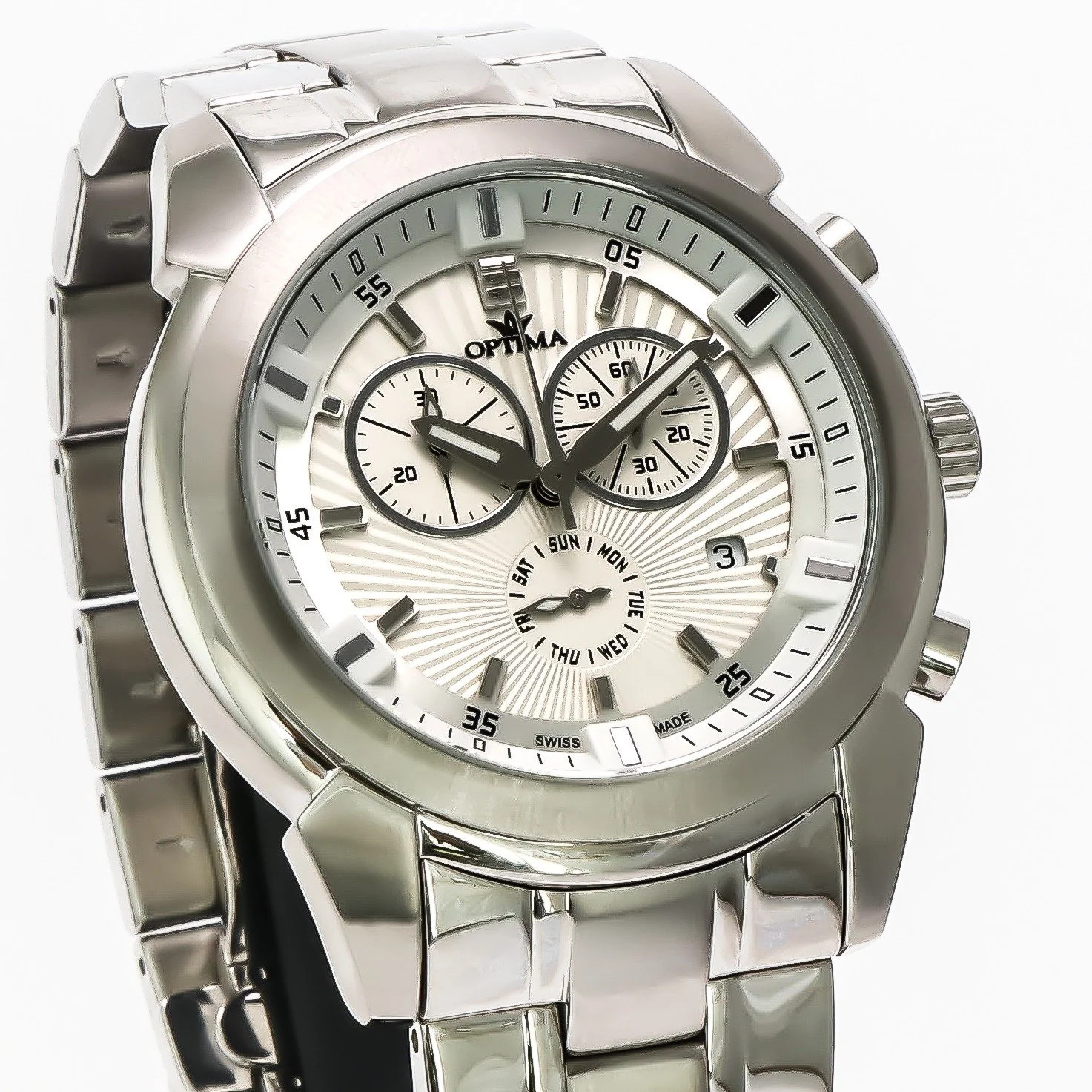 Optima – Swiss Chronograph – OSC367-SS-1 Swiss Ronda 43.4 mm OSC367 50 m (5