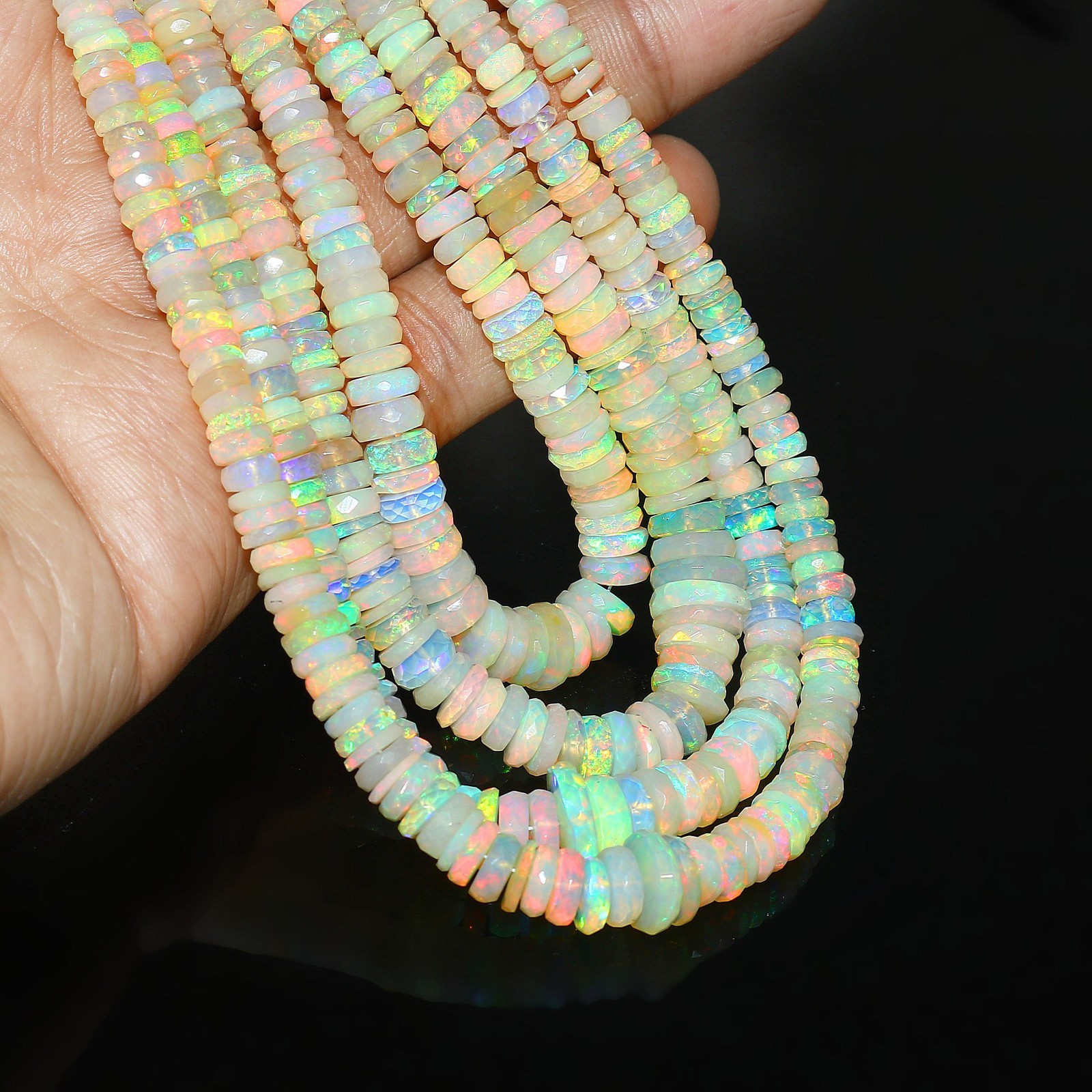 Gemstone Opal Beads Tyre Opal beads Multi-Color Opal Necklace Gift For Friend