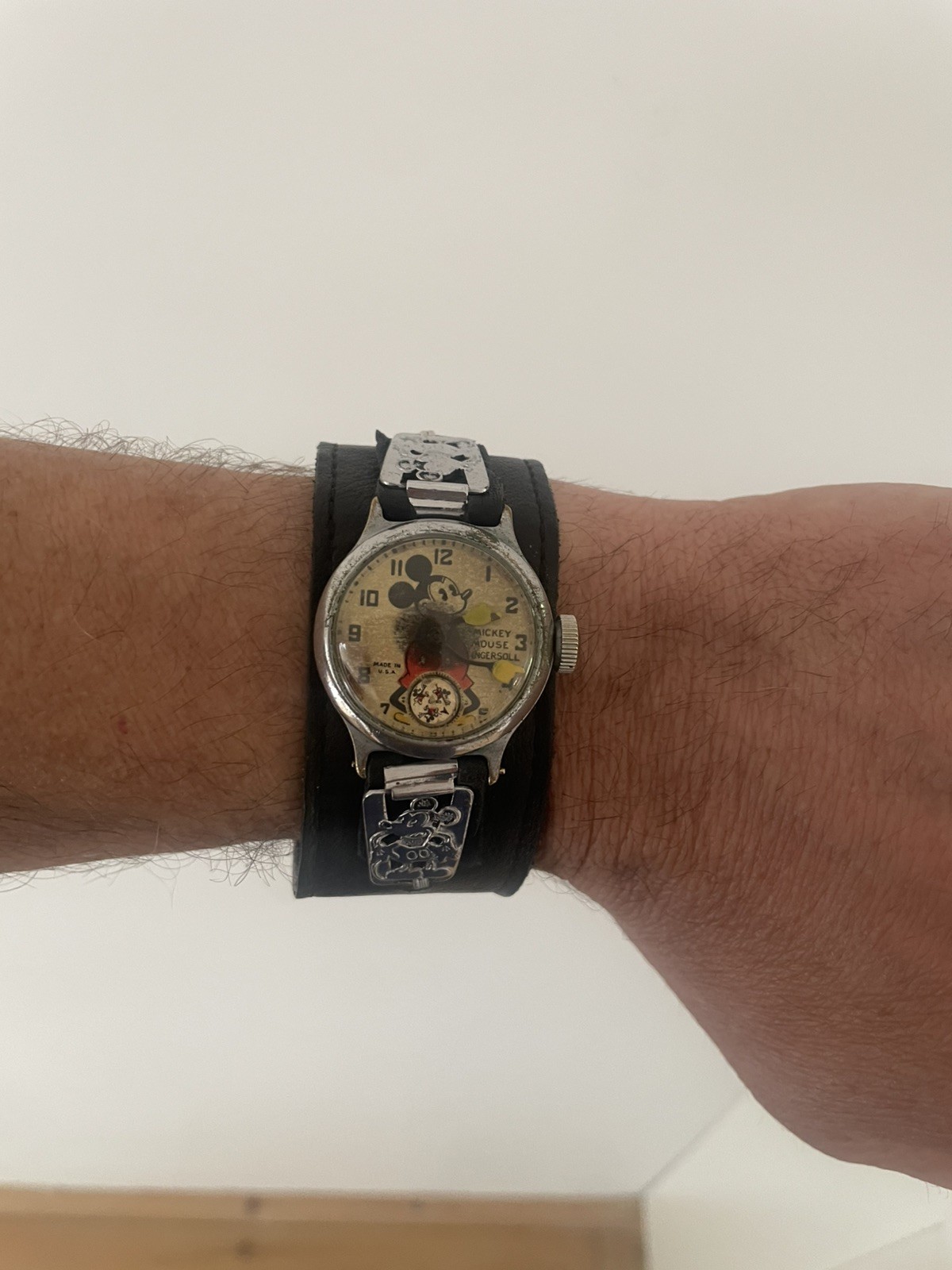 Original 1930’s Ingersoll Mickey Mouse Wrist Watch – Working/For Restoration