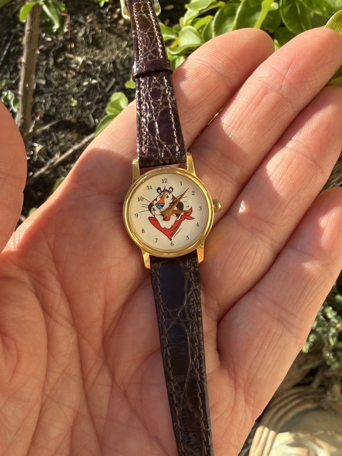 Vintage Kellogg’s Tony the Tiger Gold Tone Quartz Watch By Image Watches