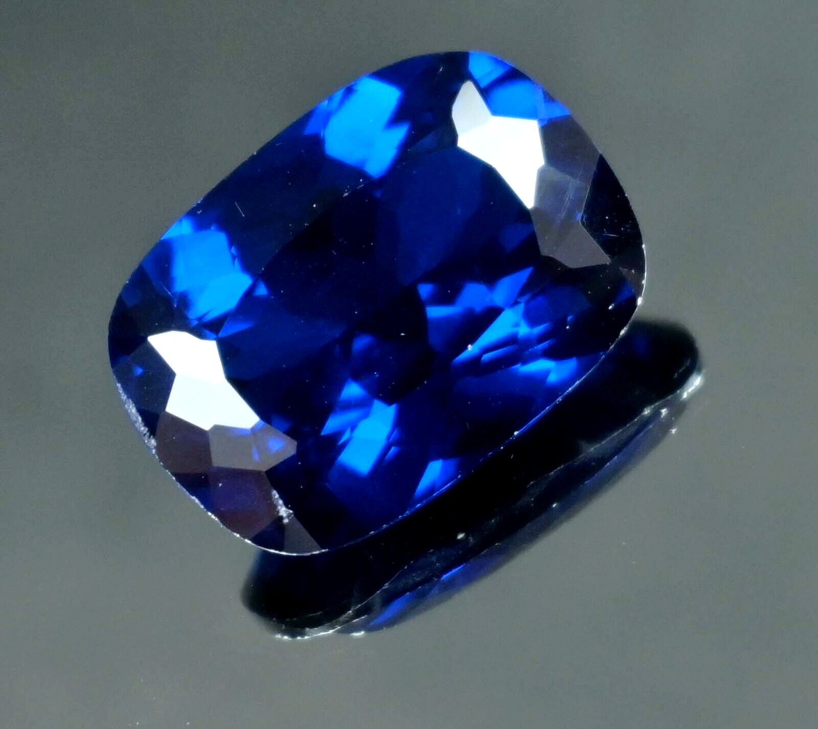 19.40 Ct Natural Arkansas Blue Benitoite Certified Excellent Cushion Gemstone