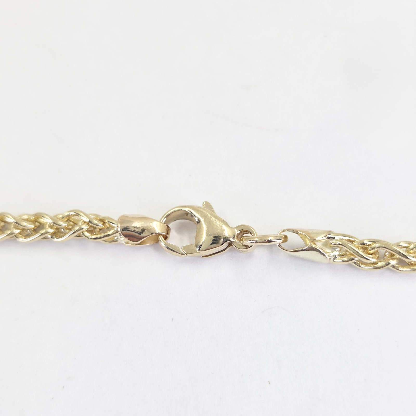 18K Yellow Gold 3.4mm Foxtail Chain Necklace
