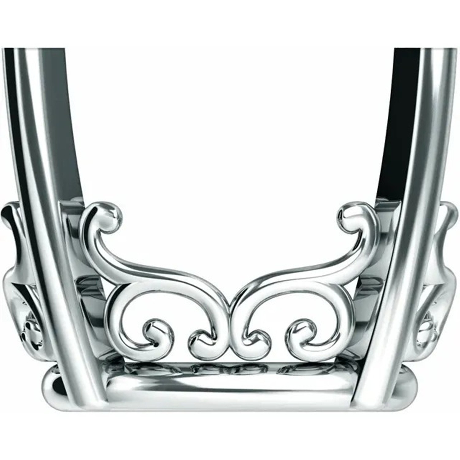 Oval Cut Setting 14K Solid White Gold Vintage Style 4 Prong Design Mounting USA