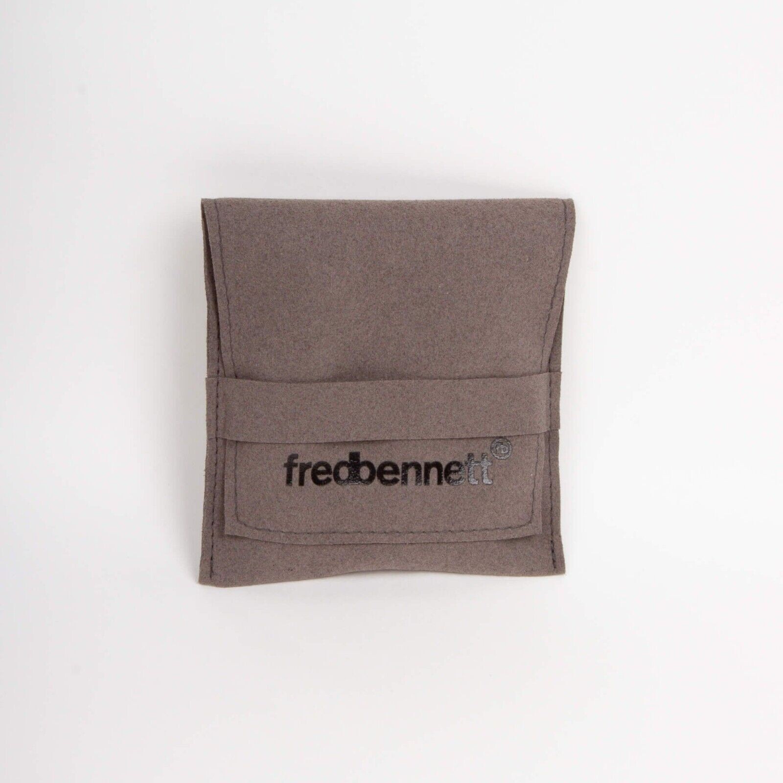 Fred Bennett Woven Brown Leather Bracelet with Coffee Plated Stainless Steel 9″