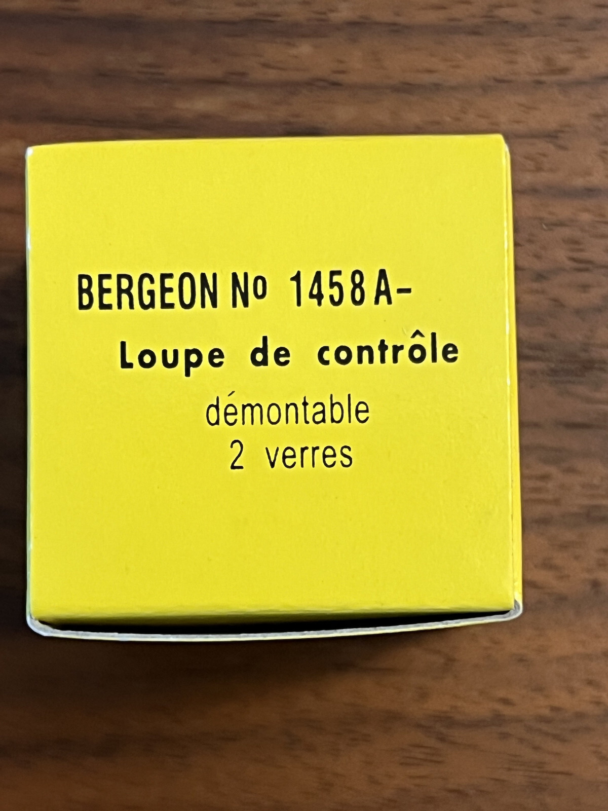 BERGEON 1458-A-12 Watchmakers Double Lens Eyeglass Loupe 12x Magnification, NEW