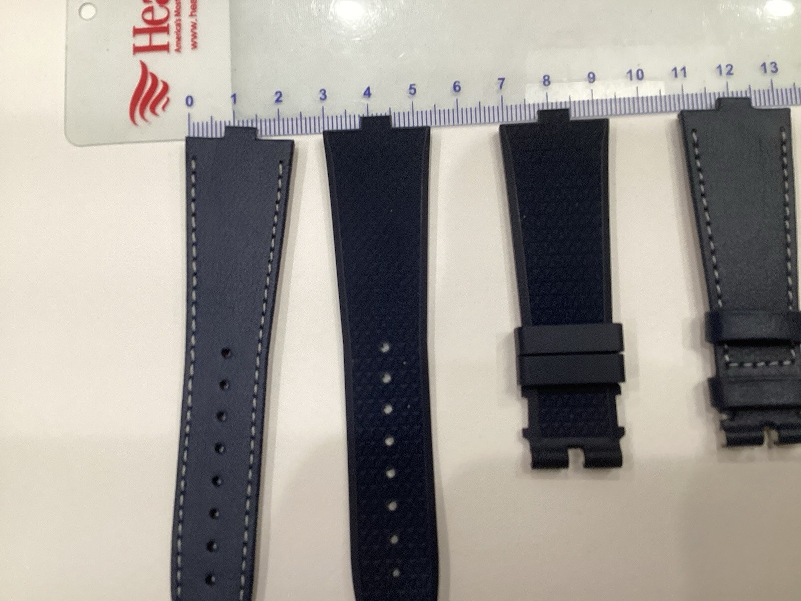 Vacheron Constantin Overseas Gen3 Pair Blue Leather & Rubber Watch Strap OEM