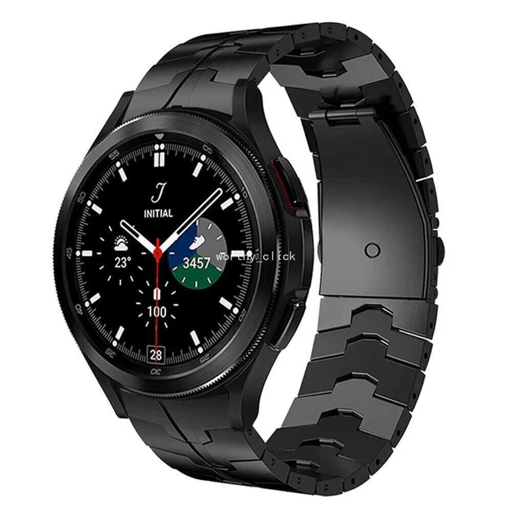 For Galaxy Watch 6 5 4 44/40 Classic 43/47m 5 pro 45mm Titanium Metal Band Strap