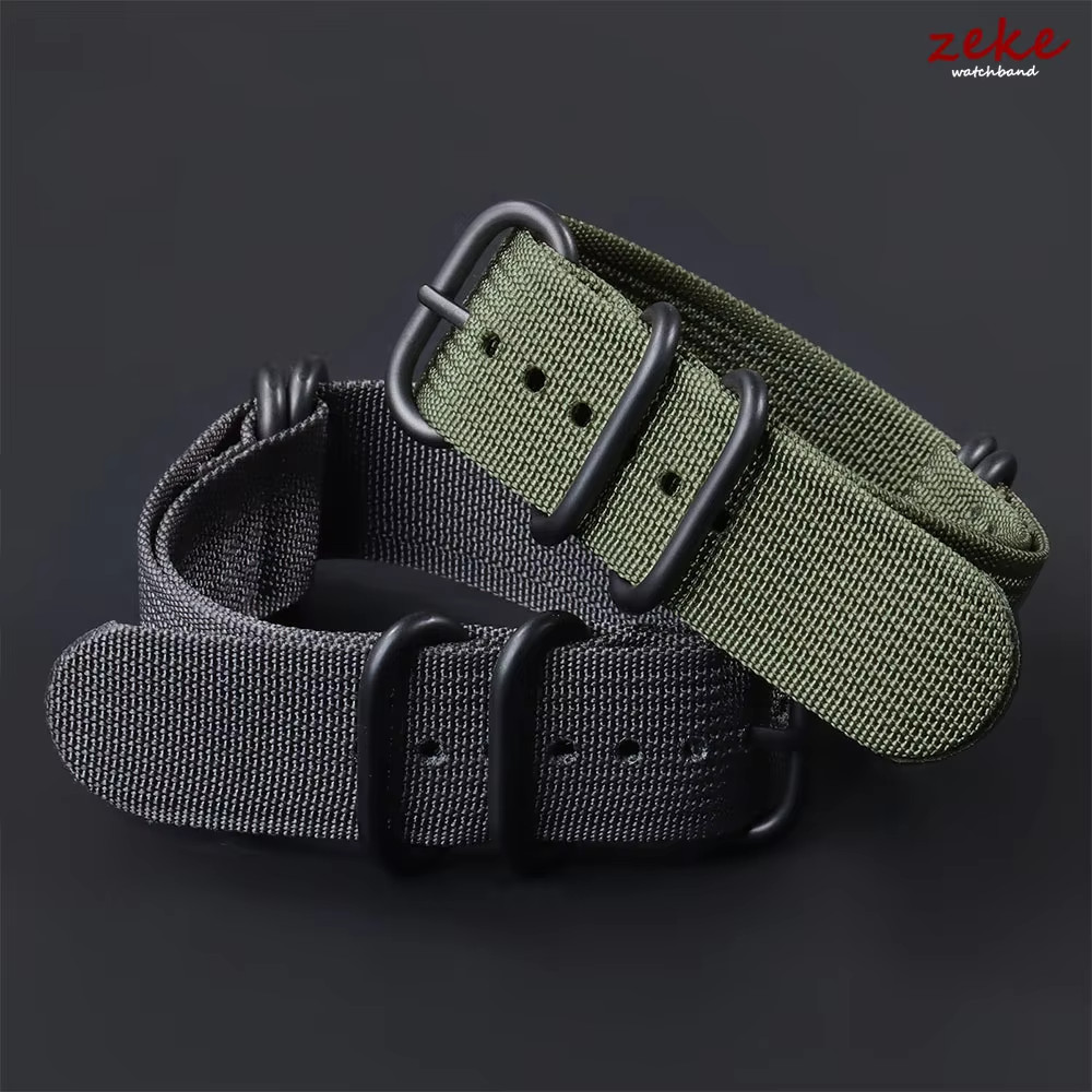 18mm 20mm 22mm 24mm Ballistic Durable Military Nylon Wrist Watch Band Strap