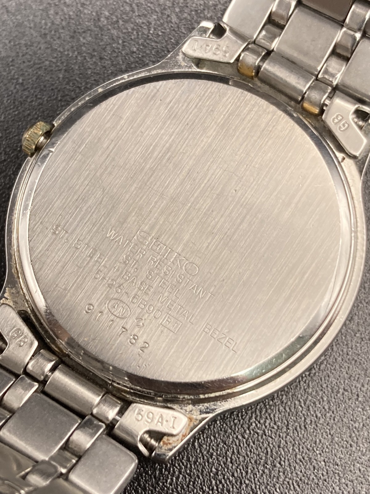 [N Mint/New Batt] SEIKO 5H23-6B90 Mens Vintage Watch Contemporary Basic Quartz