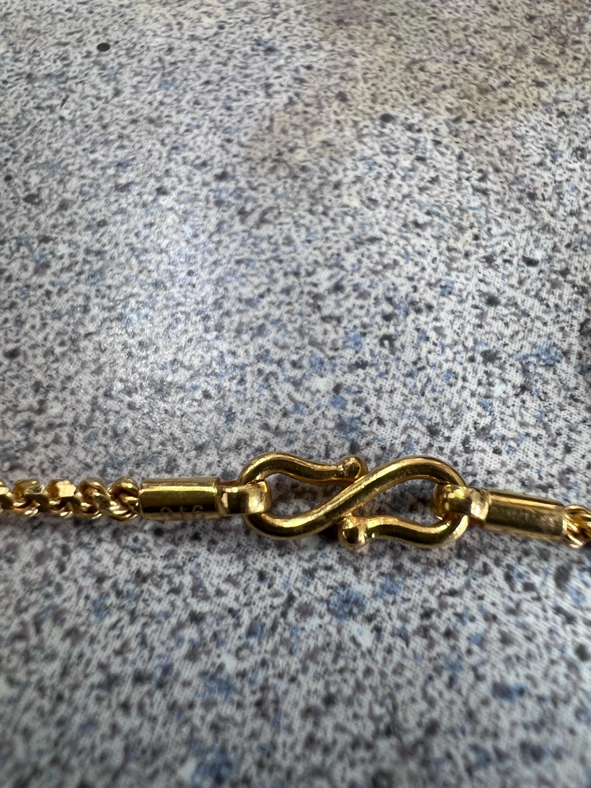 22k Yellow Gold Rope Chain 16 gram