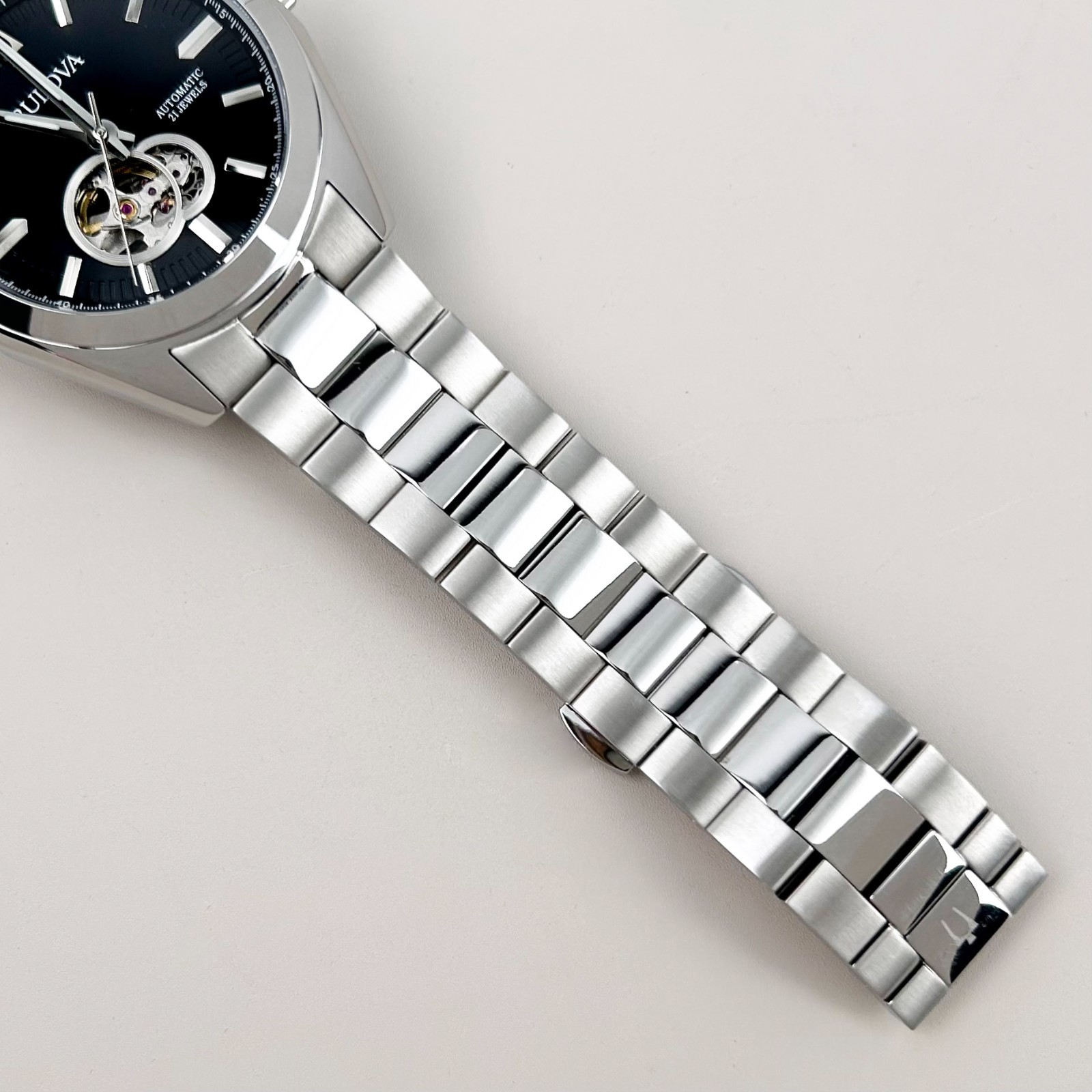 New Bulova Surveyor 96A270 Black Dial Men’s Classic Automatic Chronograph 42mm