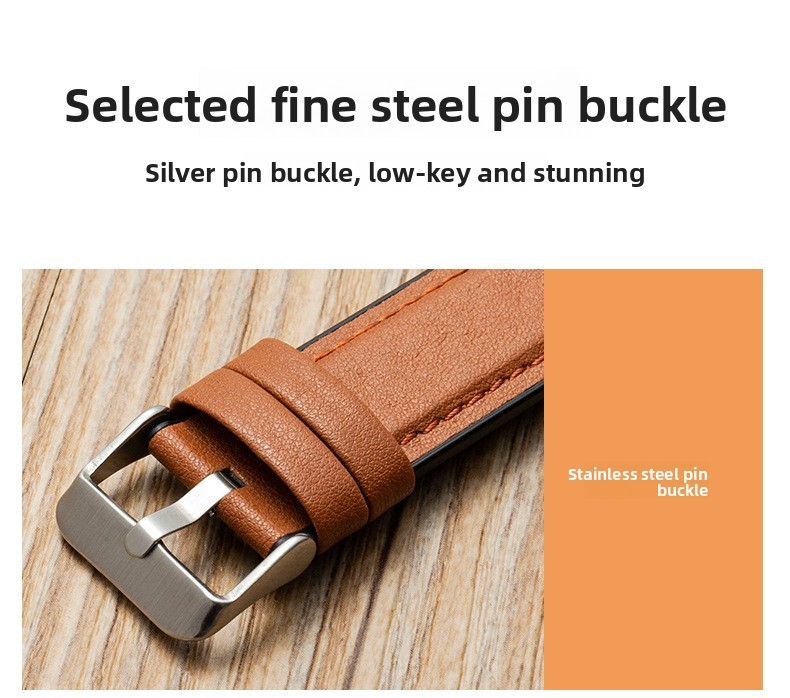 Silicone genuine Leather Watch Strap Waterproof Wristband 10 12 14 16 18 20 22mm
