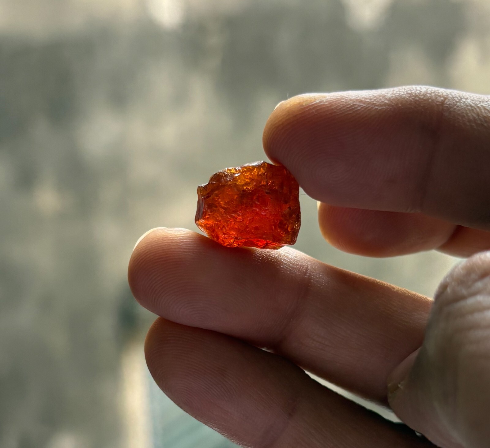 Single Piece of Spessartine Rough @ 20.00 cts