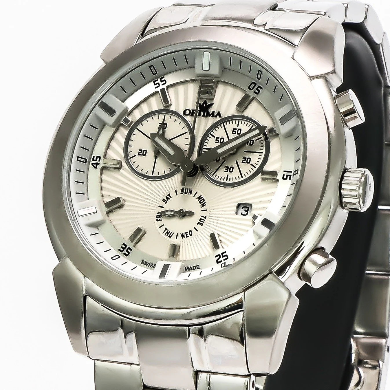 Optima – Swiss Chronograph – OSC367-SS-1 Swiss Ronda 43.4 mm OSC367 50 m (5