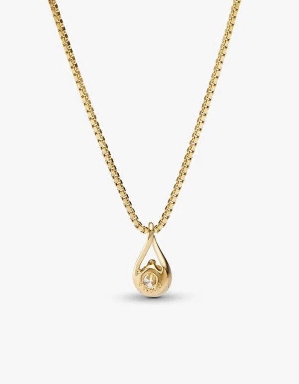 PANDORA INFINITE 14k Yellow Gold 0.25 TCW Lab-grown Diamond Pendant Necklace
