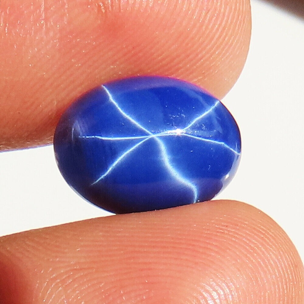 15 Pcs Six Rays Blue Star SAPPHIRE Lot Cabochon 128.55CT Oval 10x14x5mm GEMSTONE