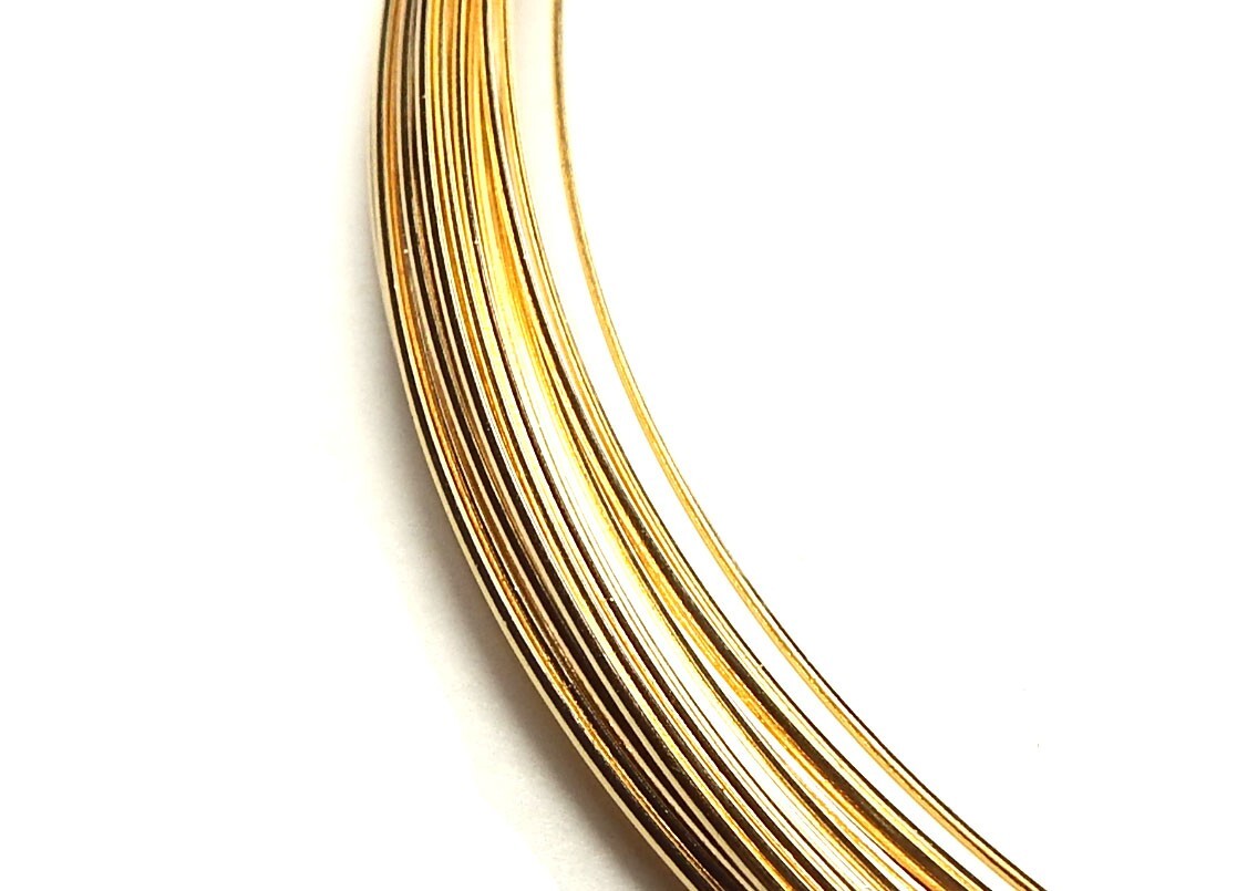 1 oz 14k GOLD FILLED Half Round Wire HH Half Hard