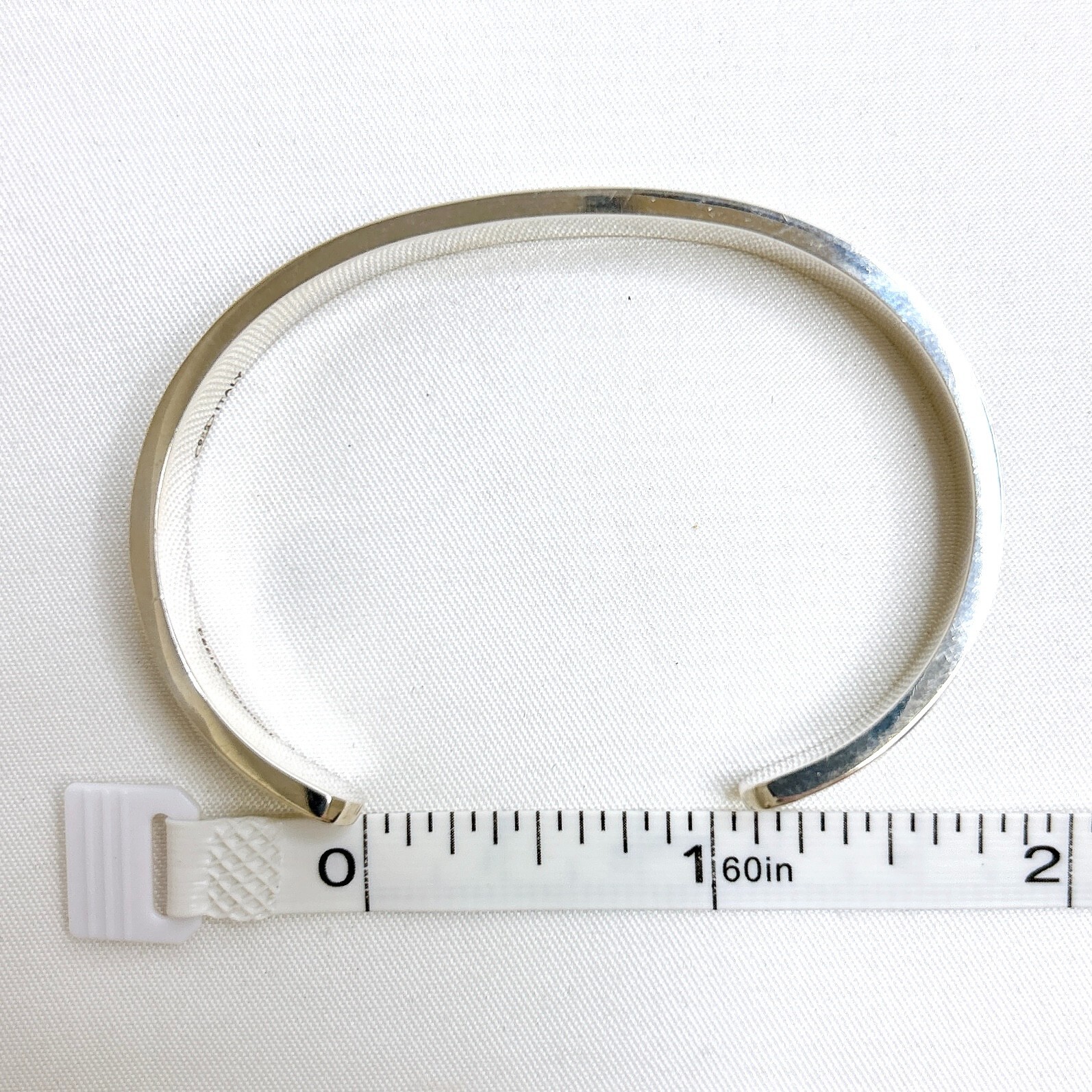 TIFFANY & Co. Sterling Silver 925 Bangle Cuff Bracelet Authentic JAPAN B1802
