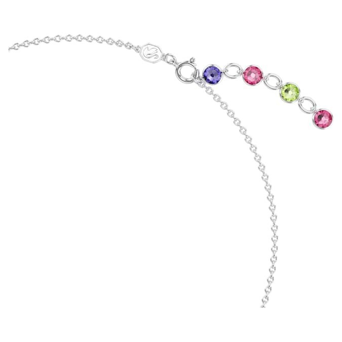 Swarovski Gema Necklace Mixed-cut, glittering and dazzling, rhodium-plated