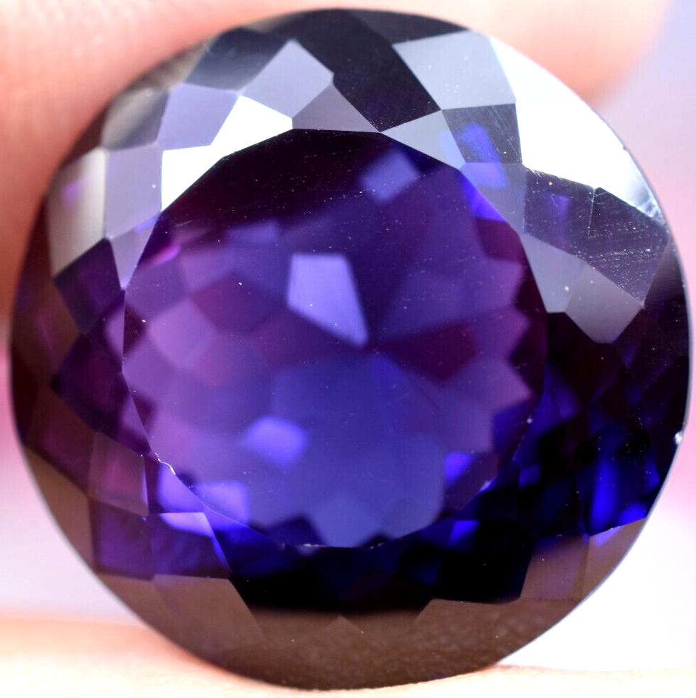 RARE Natural Purple-Blue Tanzanite 27.50 CT IF Certified Flawless Loose Gemstone
