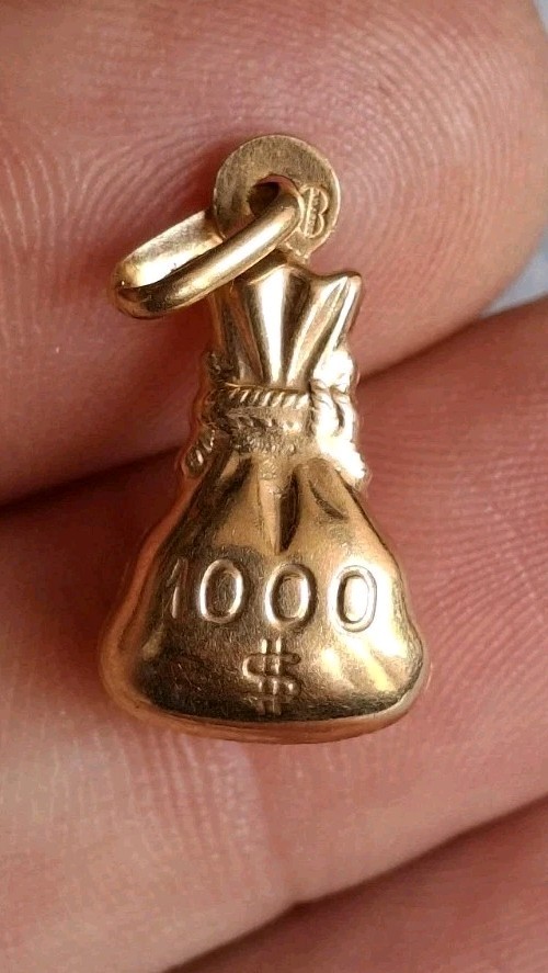 Vintage 9ct Gold $1000 Pendant Charm