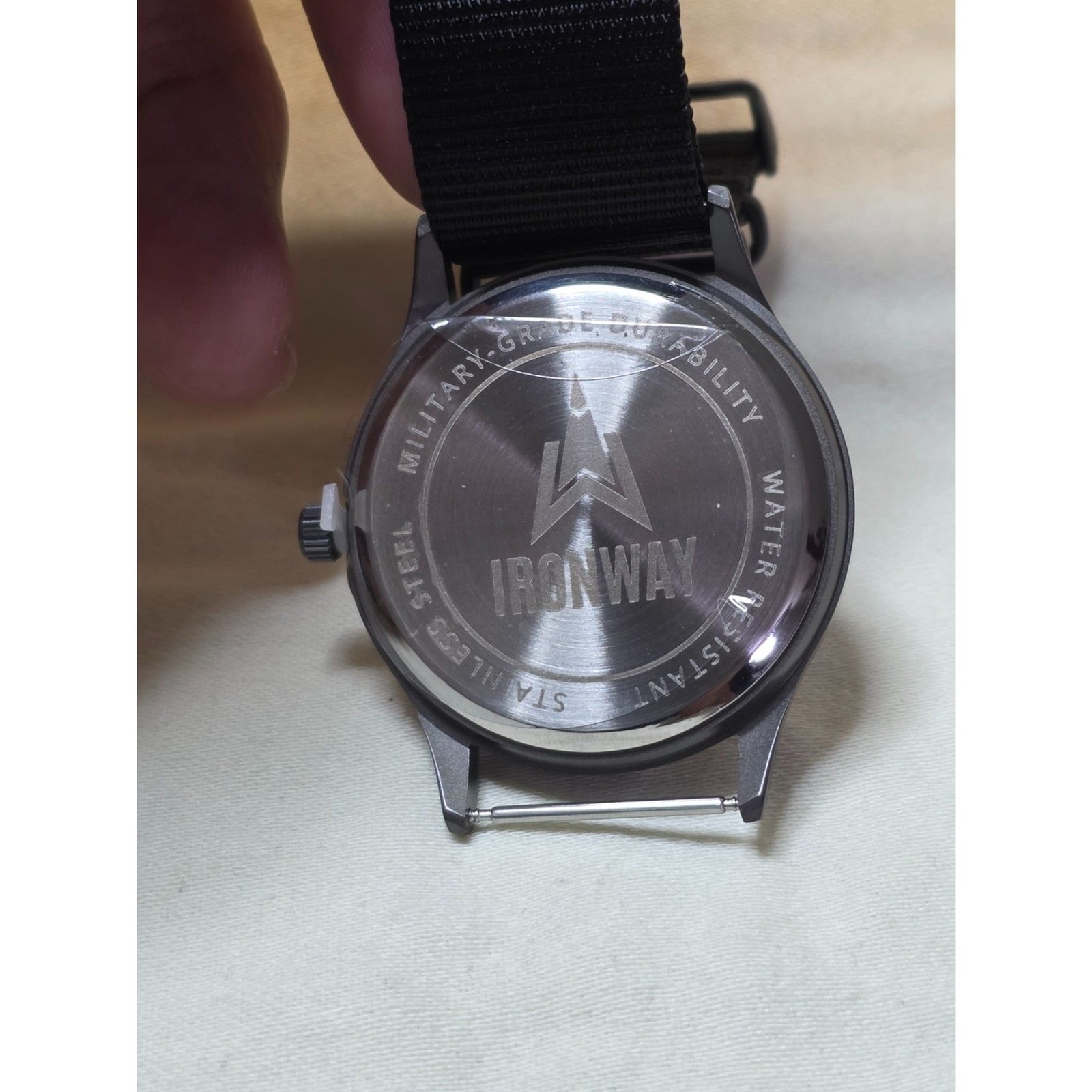 Ironway 41mm Military Field Watch, Blue Dial, Japanese Quartz (New w/ ABS Case)