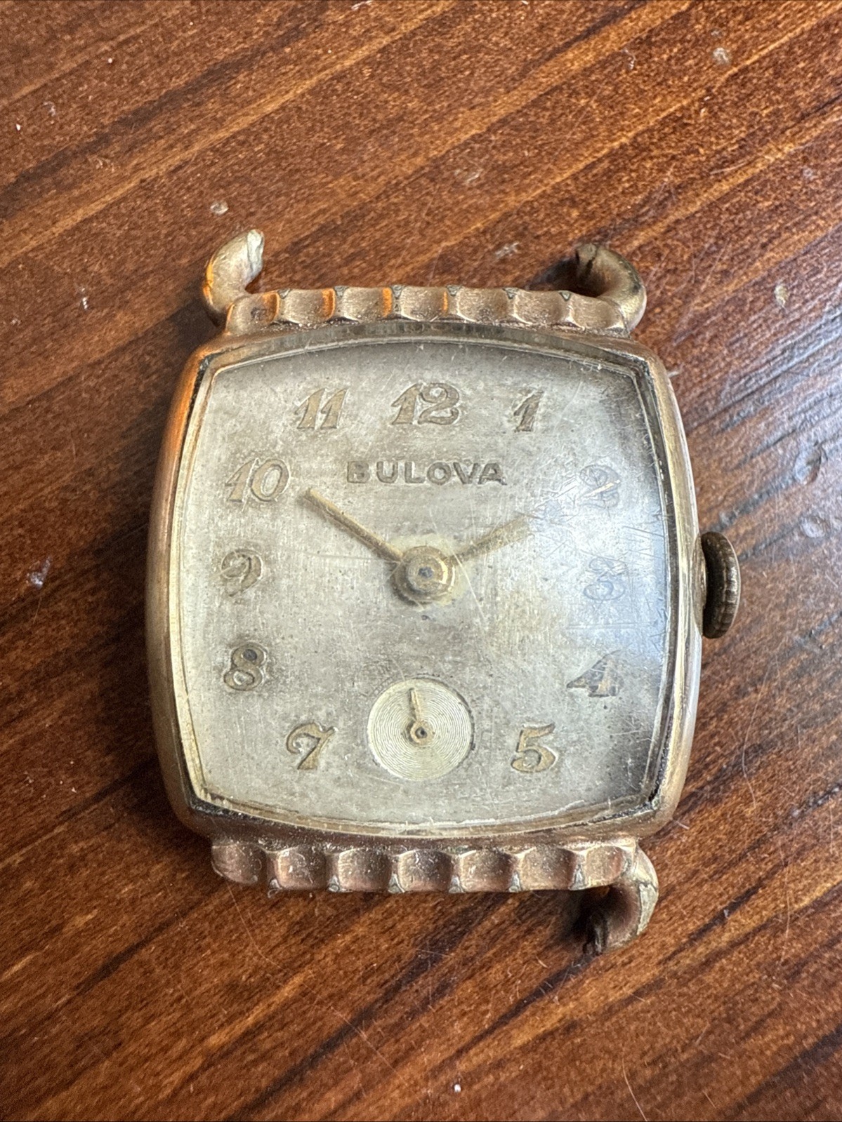 Bulova Director Tank Watch Working Broken Lug