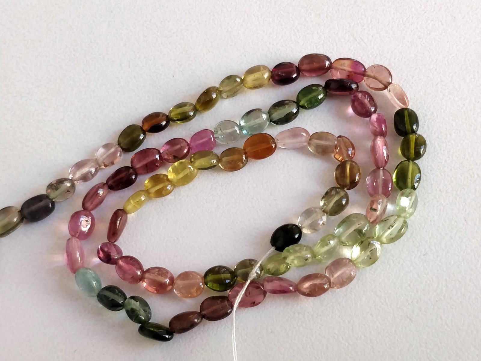 Natural Multi Tourmaline Nugget Beads Tumble stones 5 – 6 mm stones 14″ strand