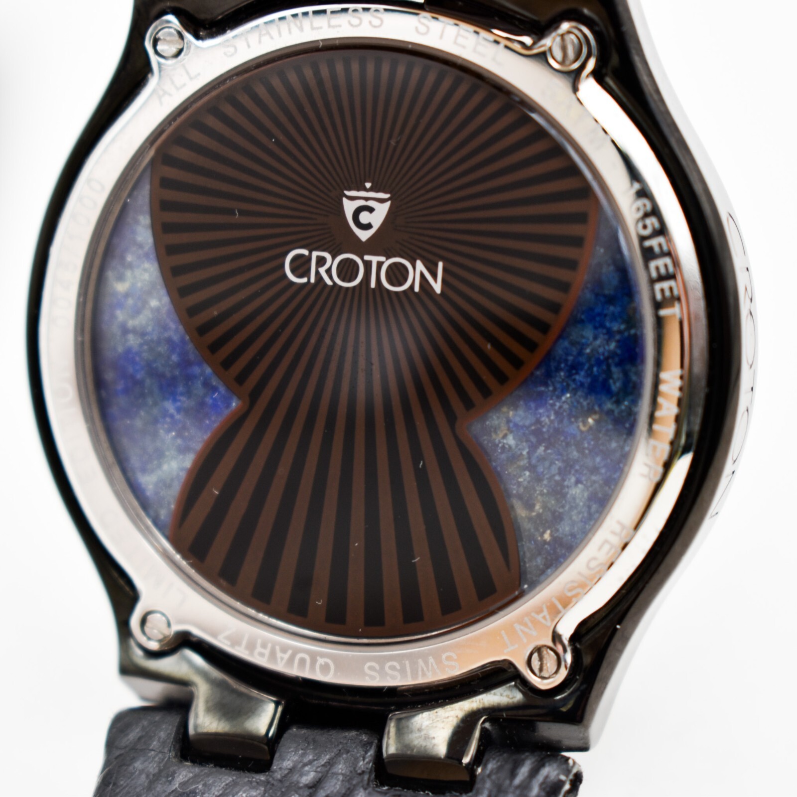Limited Edition Croton Men’s Quartz Wristwatch w Genuine Shark Leather Band