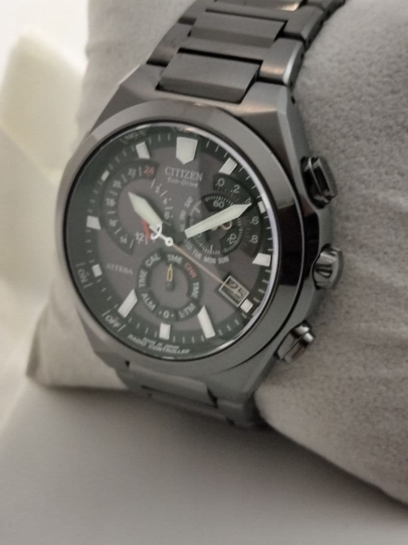 CITIZEN Attesa E610 Black Titanium Eco-Drive Chronograph