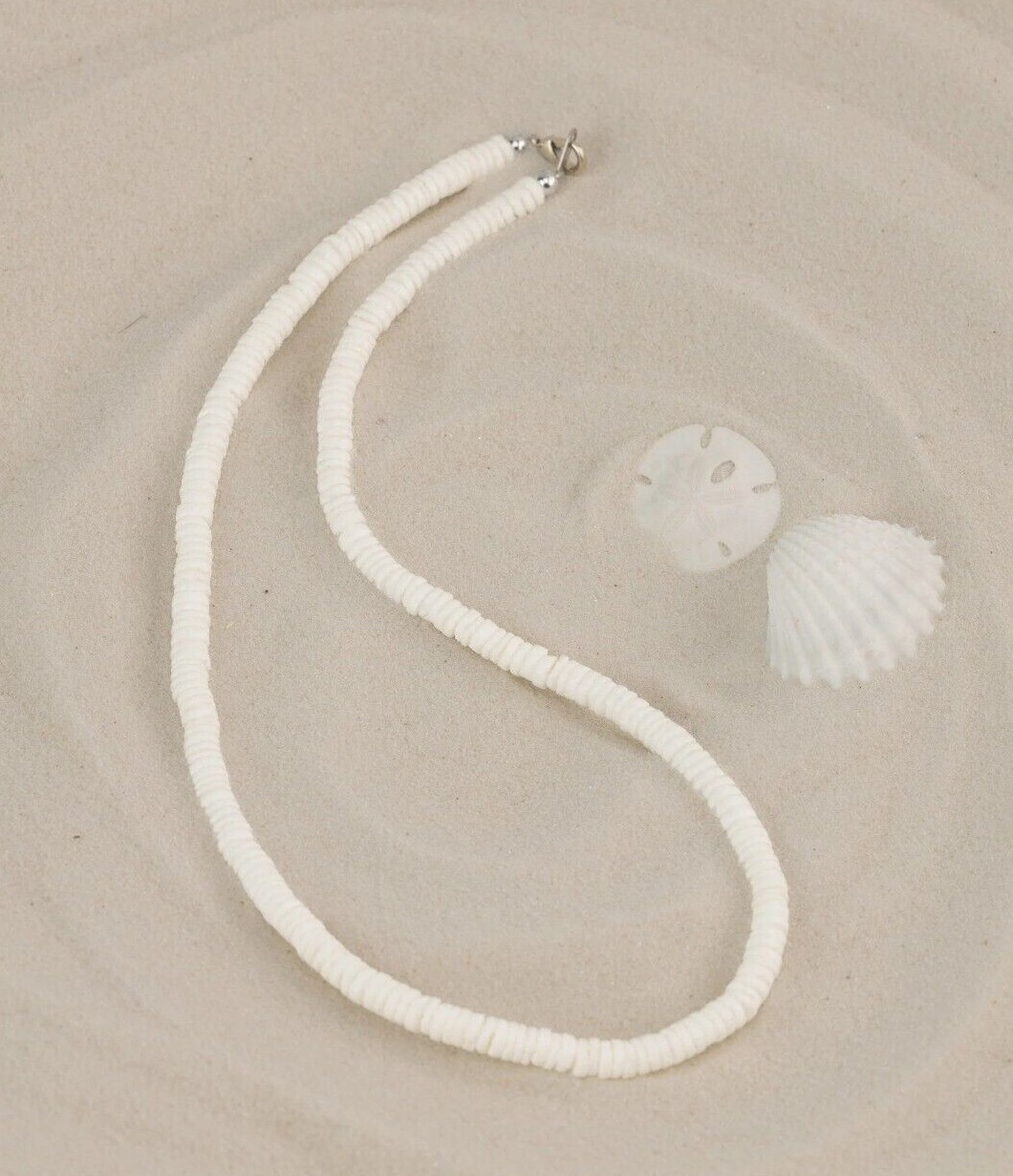 Bohemian Mens Surfer Necklace White Shell Necklace Sea Shell Beach Choker Gift