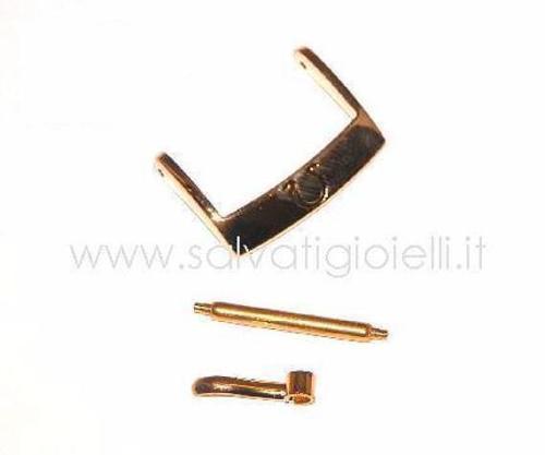 OMEGA plated buckle 16mm ref. 94511601 boucle hebilla Dornschließe GENUINE *NEW